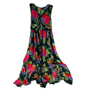 Asos Women's size 6 Maxi Dress Floral Colorful Sleeveless
